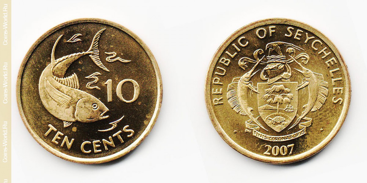 10 centavos 2007, Seychelles