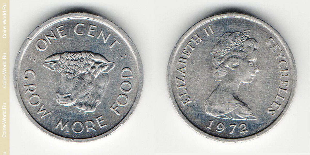 1 цент 1972 года Сейшельские Острова