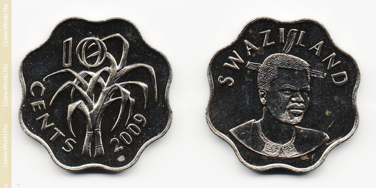 10 cents 2009 Swaziland