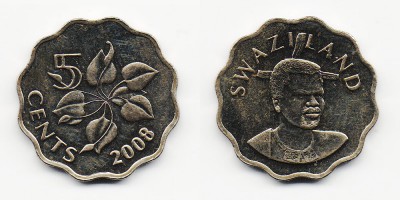 5 центов 2008 года