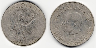 1 динар 1983 года