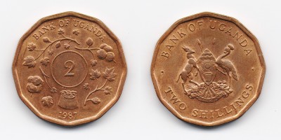 2 shillings 1987