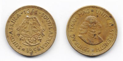 ½ цента 1961 года