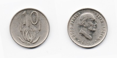 10 центов 1976 года