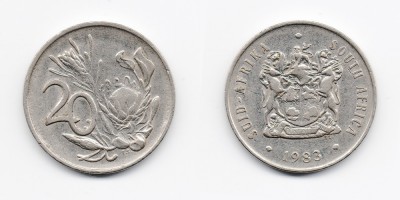 20 центов 1983 года