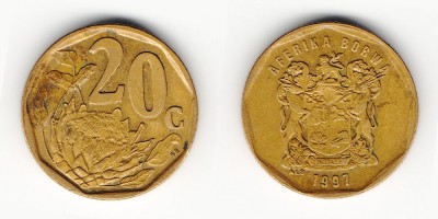 20 центов 1997 года