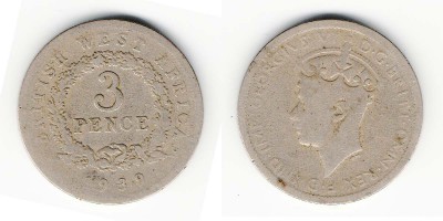 3 pence 1939