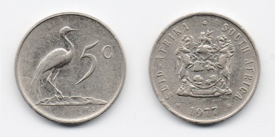 5 centavos 1977