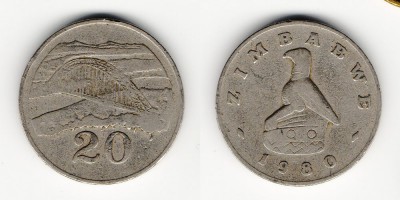20 центов 1980 года