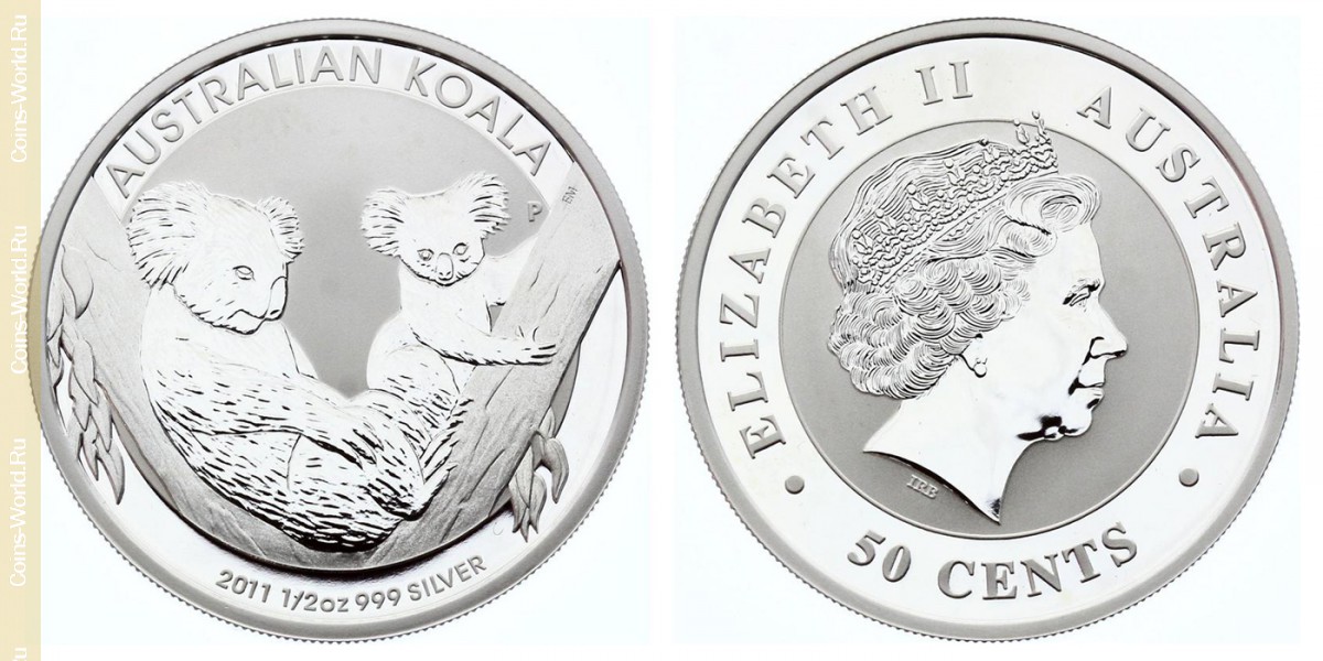 50 cents 2011, Australian Koala, Australia