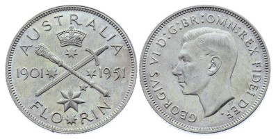 2 shillings (florin) 1951