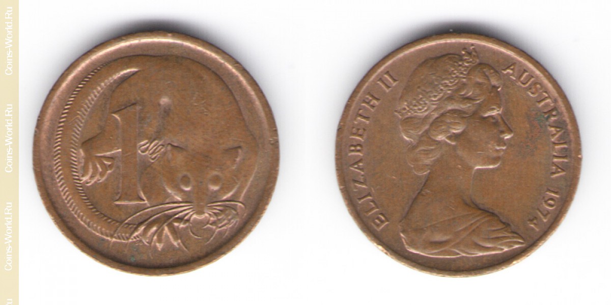 1 цент 1974 год Австралия