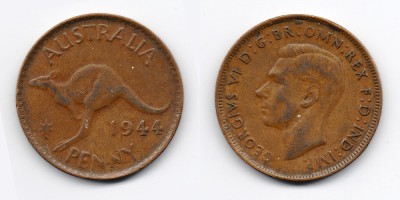 1 пенни 1944 года