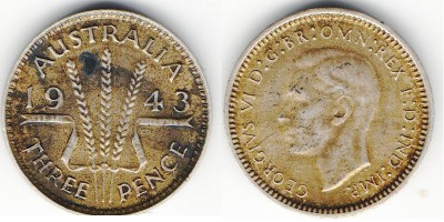 3 pence 1943