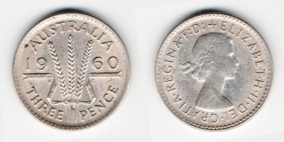 3 pence 1960