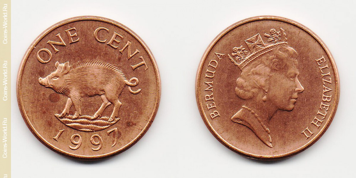 1 centavo 1997 Bermudas