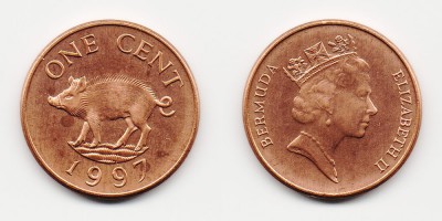 1 цент 1997 года