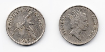 25 центов 1987 года