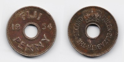 1 пенни 1954 года