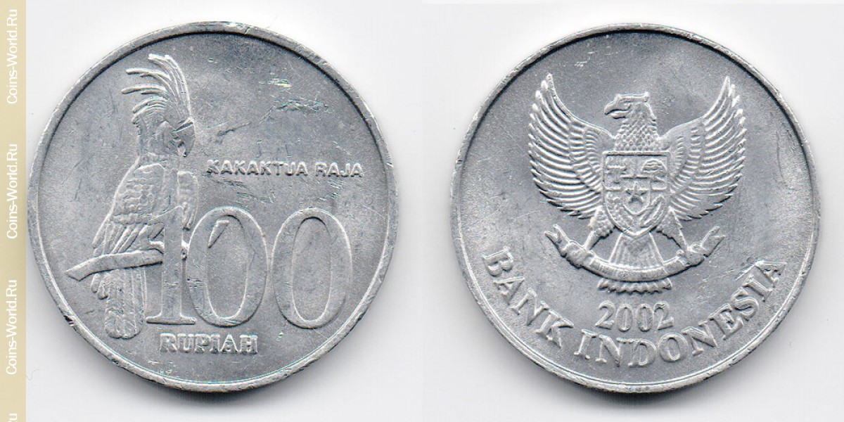 100 rúpias  2002, Indonésia