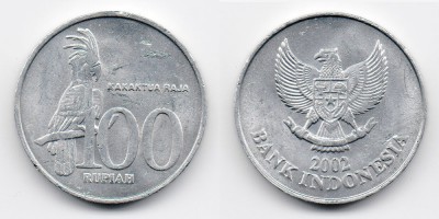 100 rupiah 2002