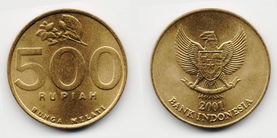 500 rupiah 2001