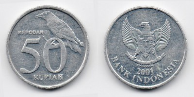 50 rupiah 2001
