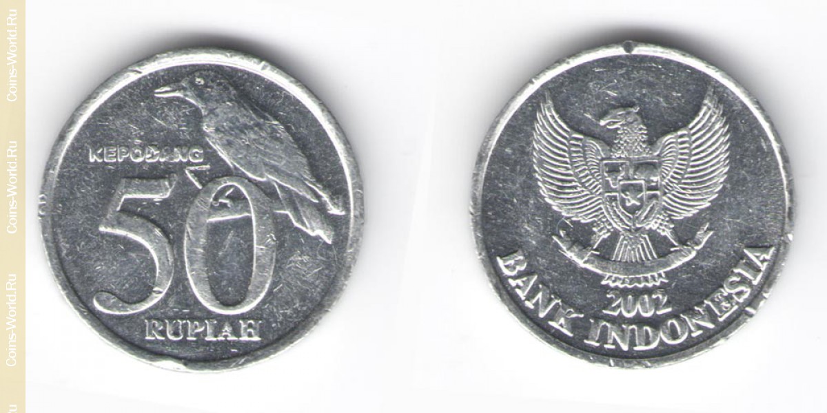 50 rúpias  2002, Indonésia