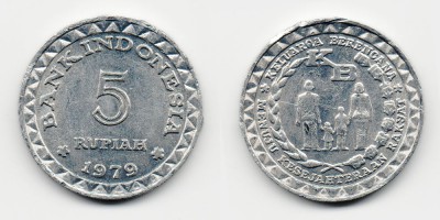 5 rupiah 1979