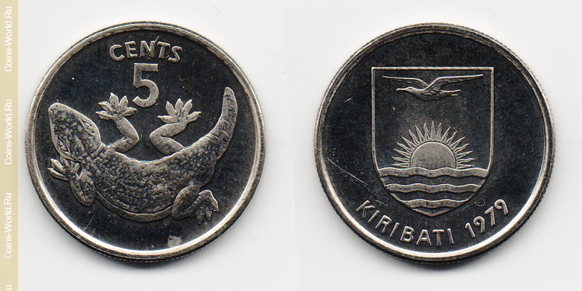 5 cêntimos  1979, Kiribati