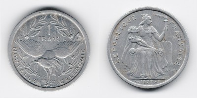 1 франк 1977 года