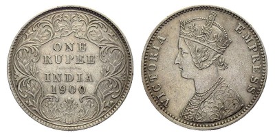 1 рупия 1900 года C
