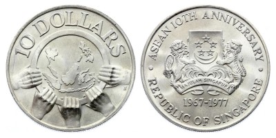 10 долларов 1977 года