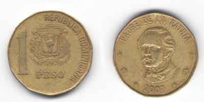 1 песо  2002 года