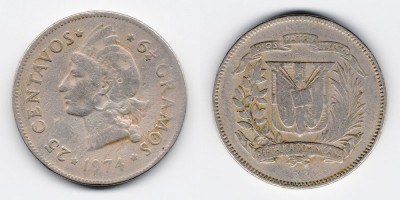 25 centavos 1974