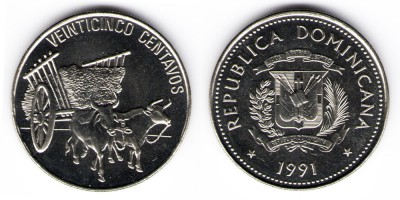 25 centavos 1991