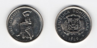 5 centavos 1989