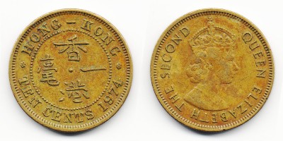 10 центов 1974 года