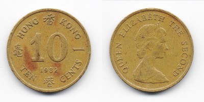 10 центов 1982 года