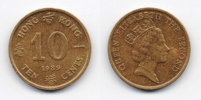 10 центов 1989 года