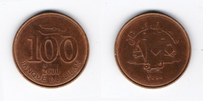 100 ливров 2000 года