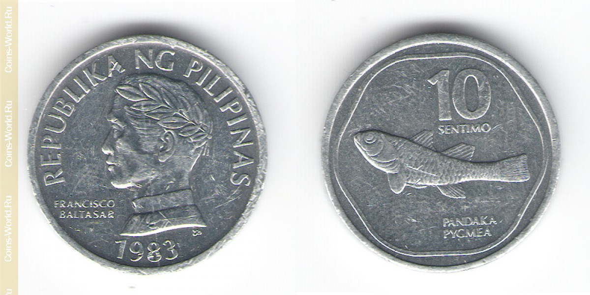 10 cêntimos 1983, Filipinas