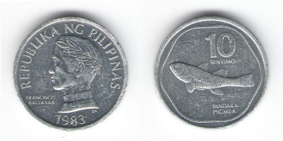 10 céntimos 1983