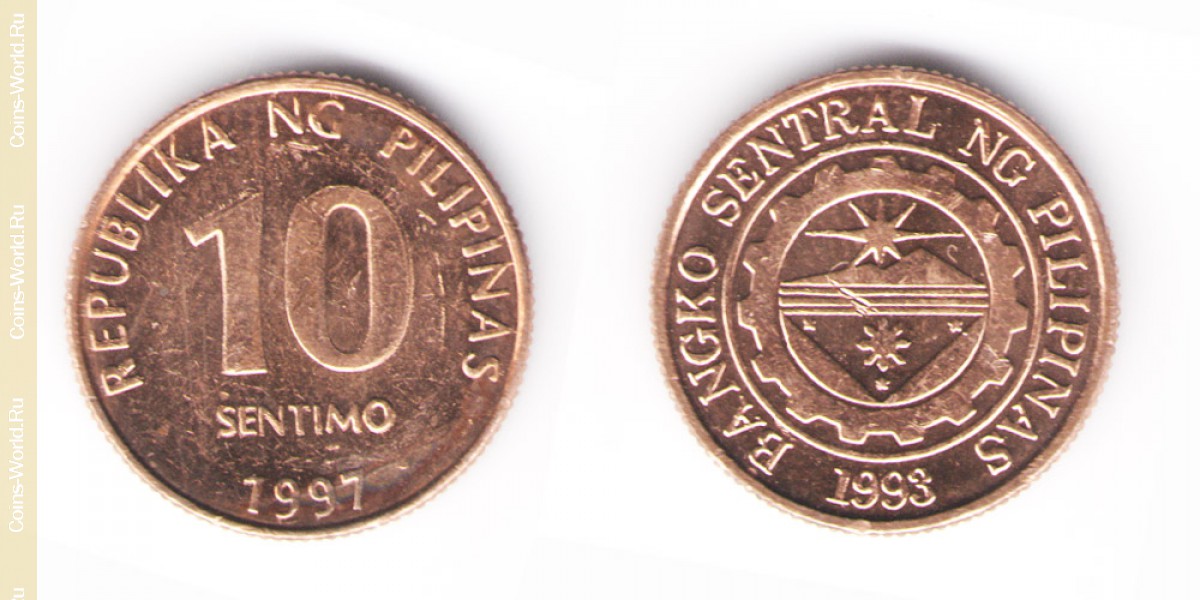 10 céntimos 1997 Filipinas