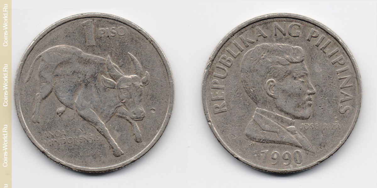1 peso 1990 Filipinas