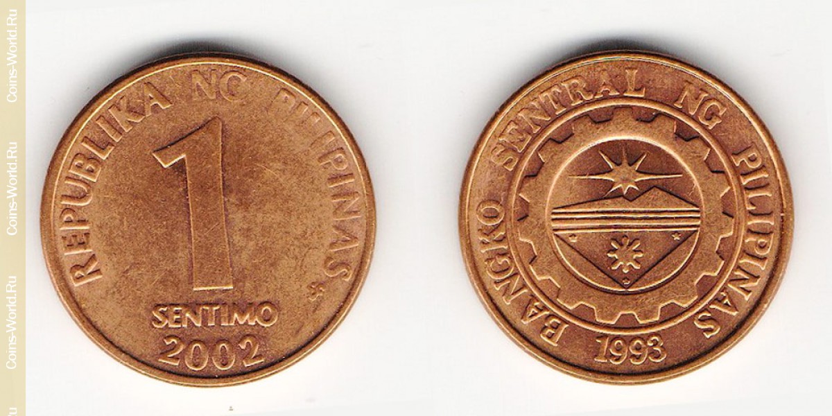 1 cêntimo 2002, Filipinas