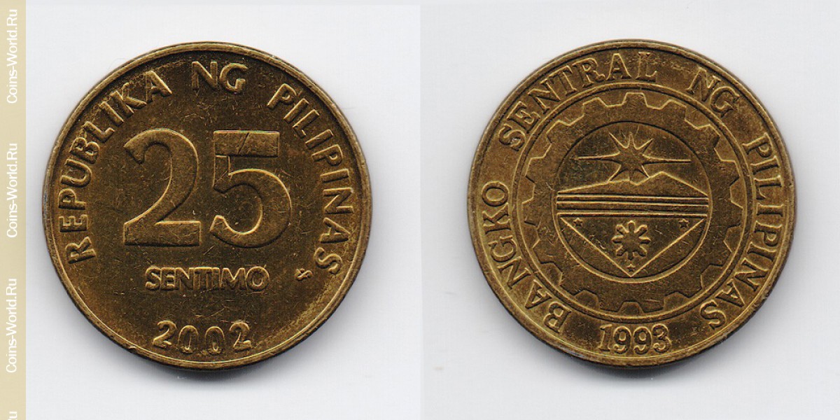 25 cêntimos 2002, Filipinas