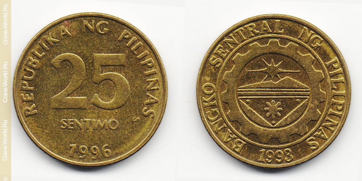 25 cêntimos 1996, Filipinas