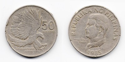 50 cêntimos 1985