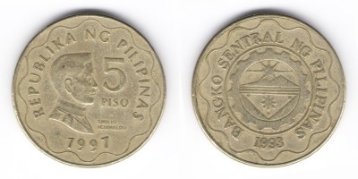 5 pesos 1997